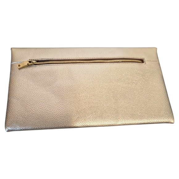 J. Crew Metallic Envelope Clutch Purse - Picture 3 of 8